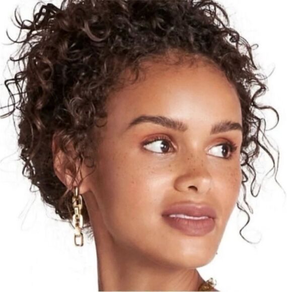 Eddie Borgo Supra Link 12K Gold Link Earrings. New! NWT - Picture 3 of 6